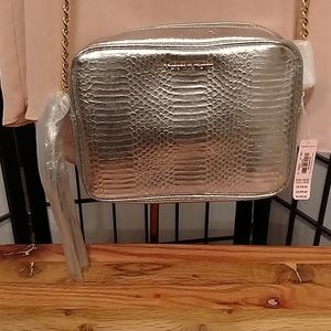 NWT Victoria's Secret Silver Cross Body Bag chain